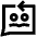 Feedbck Reply Conversation Icon from Sharp Line Set