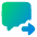 Next Text Icon from Plump Gradient Set