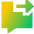 Next Text Icon from Sharp Gradient Set