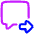Next Text Icon from Plump Neon Set