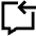 Previous Text Icon from Sharp Line Set