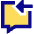 Previous Text Icon from Sharp Pop Set