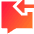 Previous Text Icon from Sharp Gradient Set