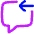 Previous Text Icon from Flex Neon Set