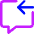 Previous Text Icon from Core Neon Set