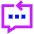 Reply To Message Typing Icon from Sharp Neon Set