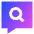 Search Comment History Icon from Sharp Gradient Set