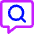 Search Comment History Icon from Core Neon Set