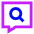 Search Comment History Icon from Sharp Neon Set