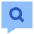 Search Comment History Icon from Sharp Flat Set