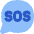 Sos Bubble Icon from Flex Flat Set