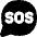 Sos Bubble Icon from Flex Solid Set