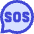 Sos Bubble Icon from Sharp Duo Set