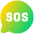 Sos Bubble Icon from Plump Gradient Set