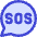 Sos Bubble Icon from Core Duo Set
