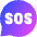 Sos Bubble Icon from Sharp Gradient Set