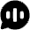 Voice Mail Bubble Oval Icon from Plump Solid Set