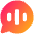 Voice Mail Bubble Oval Icon from Plump Gradient Set