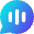 Voice Mail Bubble Oval Icon from Core Gradient Set