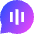 Voice Mail Bubble Oval Icon from Sharp Gradient Set