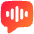 Voice Mail Bubble Square Icon from Flex Gradient Set