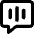 Voice Mail Bubble Square Icon from Core Remix Set