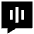 Voice Mail Bubble Square Icon from Sharp Solid Set