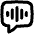 Voice Mail Bubble Square Icon from Flex Remix Set