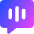 Voice Mail Bubble Square Icon from Core Gradient Set