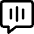 Voice Mail Bubble Square Icon from Core Line Set