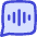 Voice Mail Bubble Square Icon from Flex Duo Set