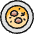 Chef Gear Pizza Icon from Ultimate Colors Set