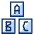 Letter Blocks icon - Free transparent PNG, SVG. No sign up needed.