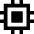 Computer Chip 1 Icon from Sharp Remix Set