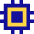 Computer Chip 1 Icon from Sharp Pop Set