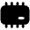 Computer Chip 2 Icon from Plump Solid Set