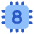 Computer Chip Eight Core Icon from Plump Flat Set