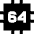 Computer Chip Sixty Four Core Icon from Sharp Solid Set