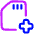 Sd Card Add Plus Icon from Plump Neon Set