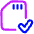 Sd Card Check Validate Icon from Plump Neon Set
