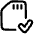 Sd Card Check Validate Icon from Plump Line Set