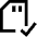 Sd Card Check Validate Icon from Sharp Line Set