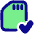 Sd Card Check Validate Icon from Plump Pop Set