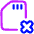 Sd Card Delete Cross Icon from Plump Neon Set