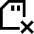 Sd Card Delete Cross Icon from Sharp Line Set