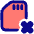 Sd Card Delete Cross Icon from Plump Pop Set