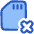 Sd Card Delete Cross Icon from Plump Duo Set