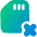 Sd Card Delete Cross Icon from Plump Gradient Set
