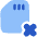 Sd Card Delete Cross Icon from Plump Flat Set