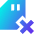 Sd Card Delete Cross Icon from Sharp Gradient Set